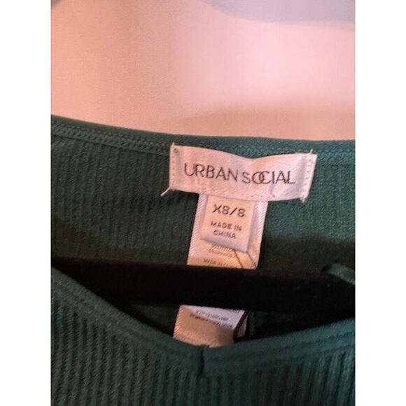 Urban Social Off The Shoulder Long Sleeve Top Snow Pine Size XS Boho - Picture 5 of 9